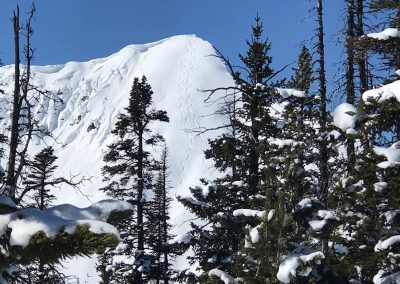 Back Country Skiing on Mount Republic in Cooke City Montana